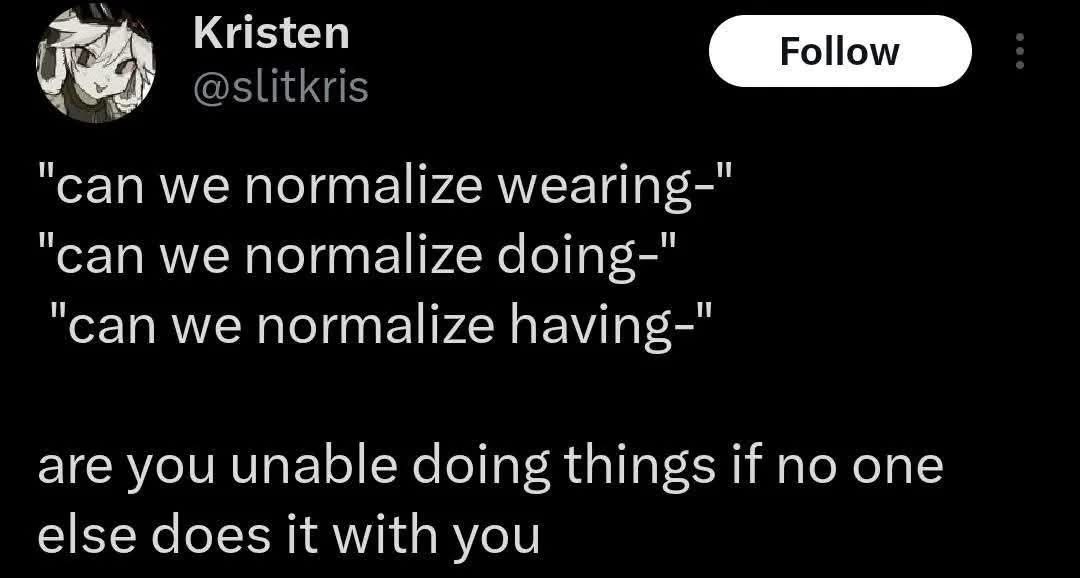 just do your thing